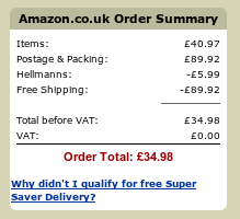 Amazon.co.uk Free Shipping