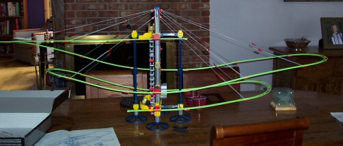 Marble run, side-view