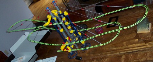 Marble run, high angle