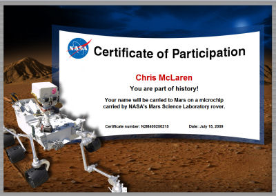 Mars Rover Cert